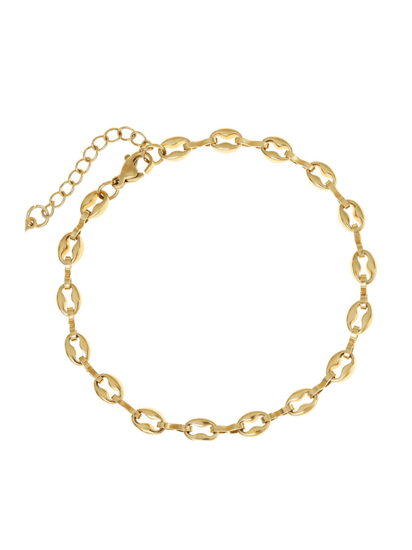 Classic Chain Gold Tone Bracelet - Fluid