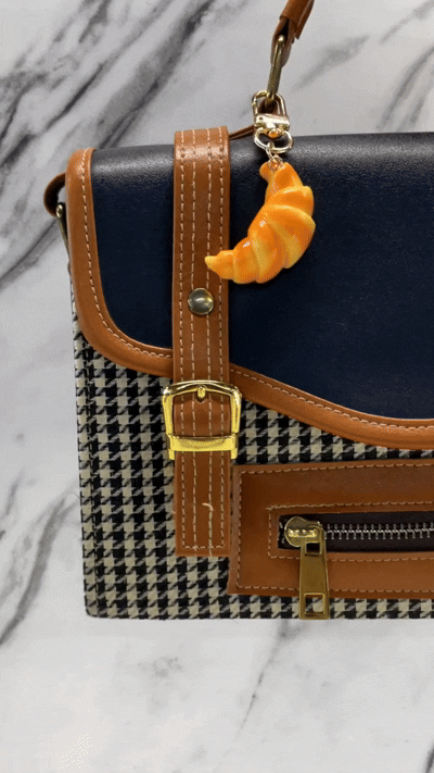 Croissant Bag Charm