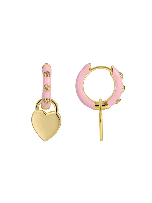 Cupid's Kiss Hoop Earrings