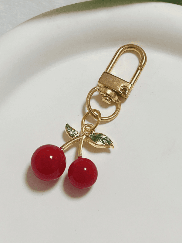 Mini Cherry Bag Charm - Fluid