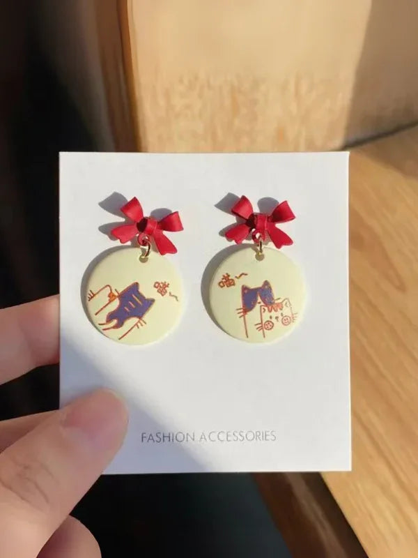 Cat Code Mismatch Earrings