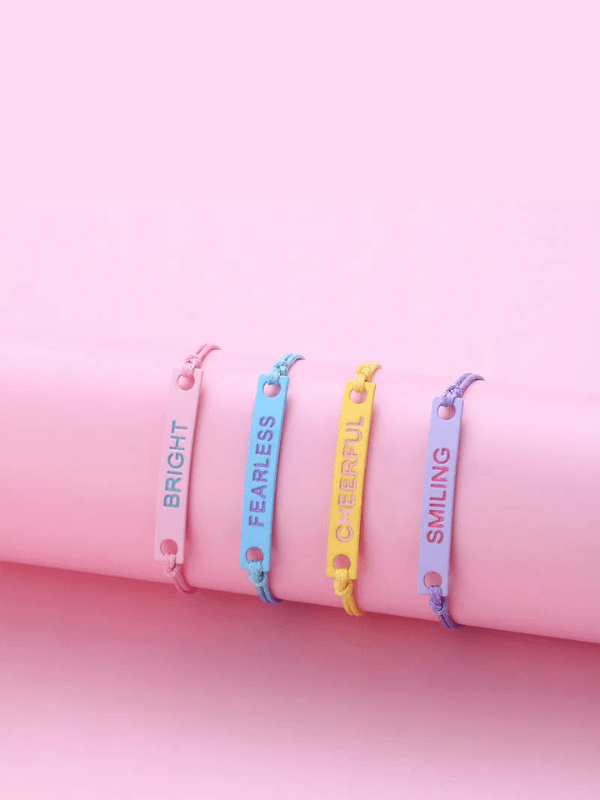 Handmade Inspiring Kids’ Bracelet Set - Fluid