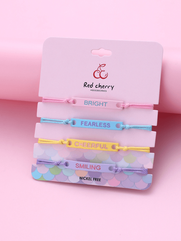 Handmade Inspiring Kids’ Bracelet Set - Fluid