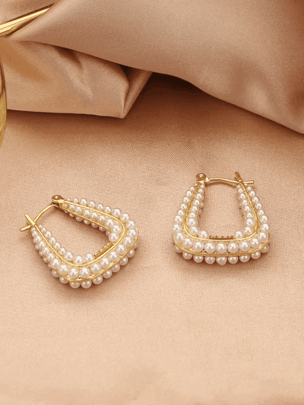 Structured Pearl Dreamy Earrings - Fluid