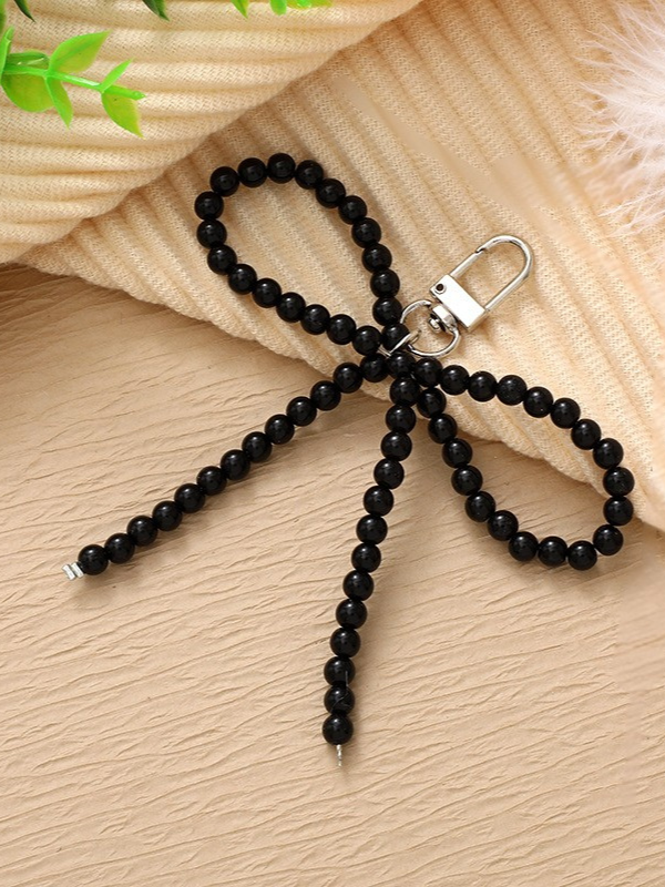 Midnight Bow Bag Charm