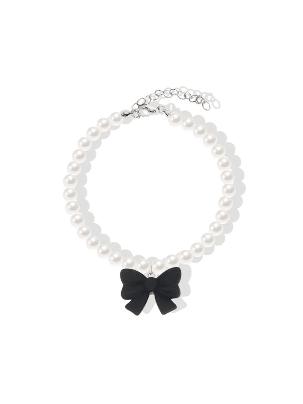 Pearl Dreams Bow Pet Collar - Fluid
