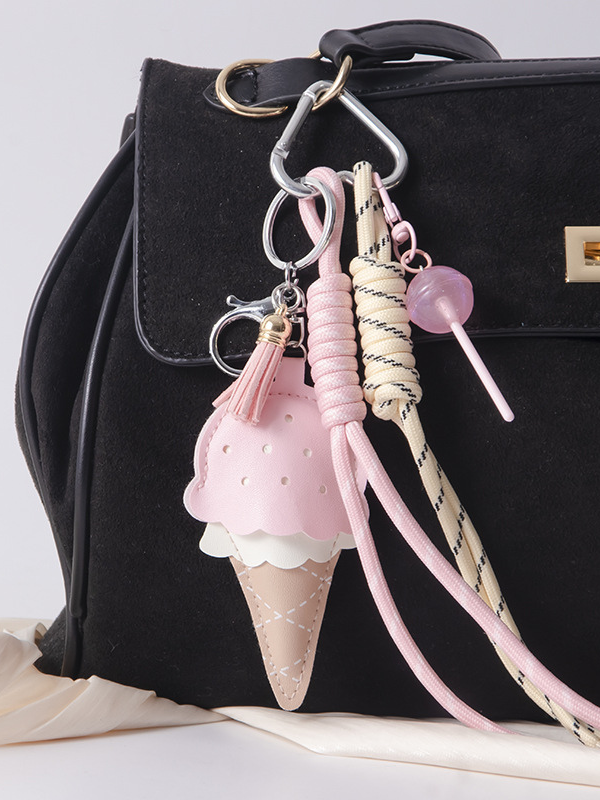 Scoop of Pink Bag Charm