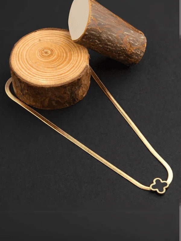 Clover Pendant Chain Necklace - Fluid