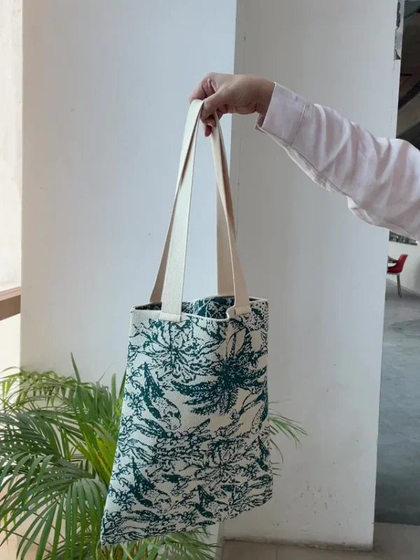 Tropical Paradise Knitted Unisex Tote Bag