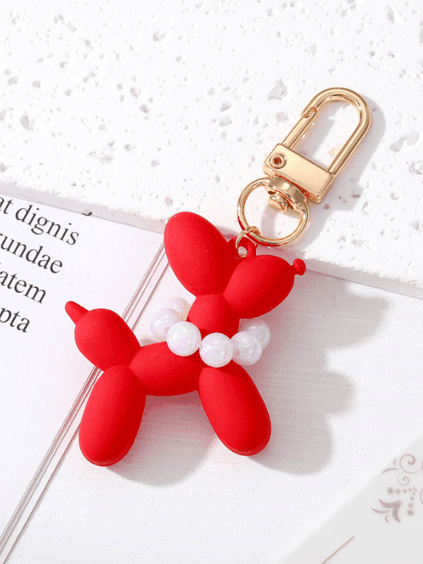 Dog Pearl Bag Charm - Fluid