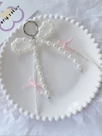 Pearl Whisper Bow Bag Charm