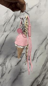 Scoop of Pink Bag Charm