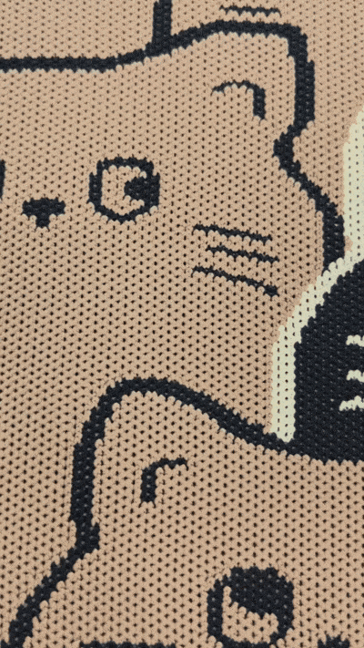 Meow Mood Knitted Unisex Tote Bag