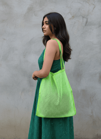 Neon Rush Mesh Tote